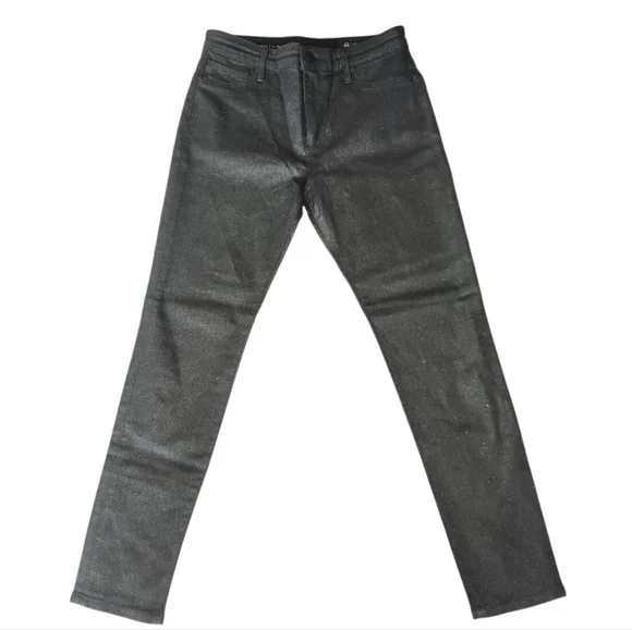AG Adriano Goldschmied Charcoal High-Rise Skinny Jeans - Picture 8 of 9